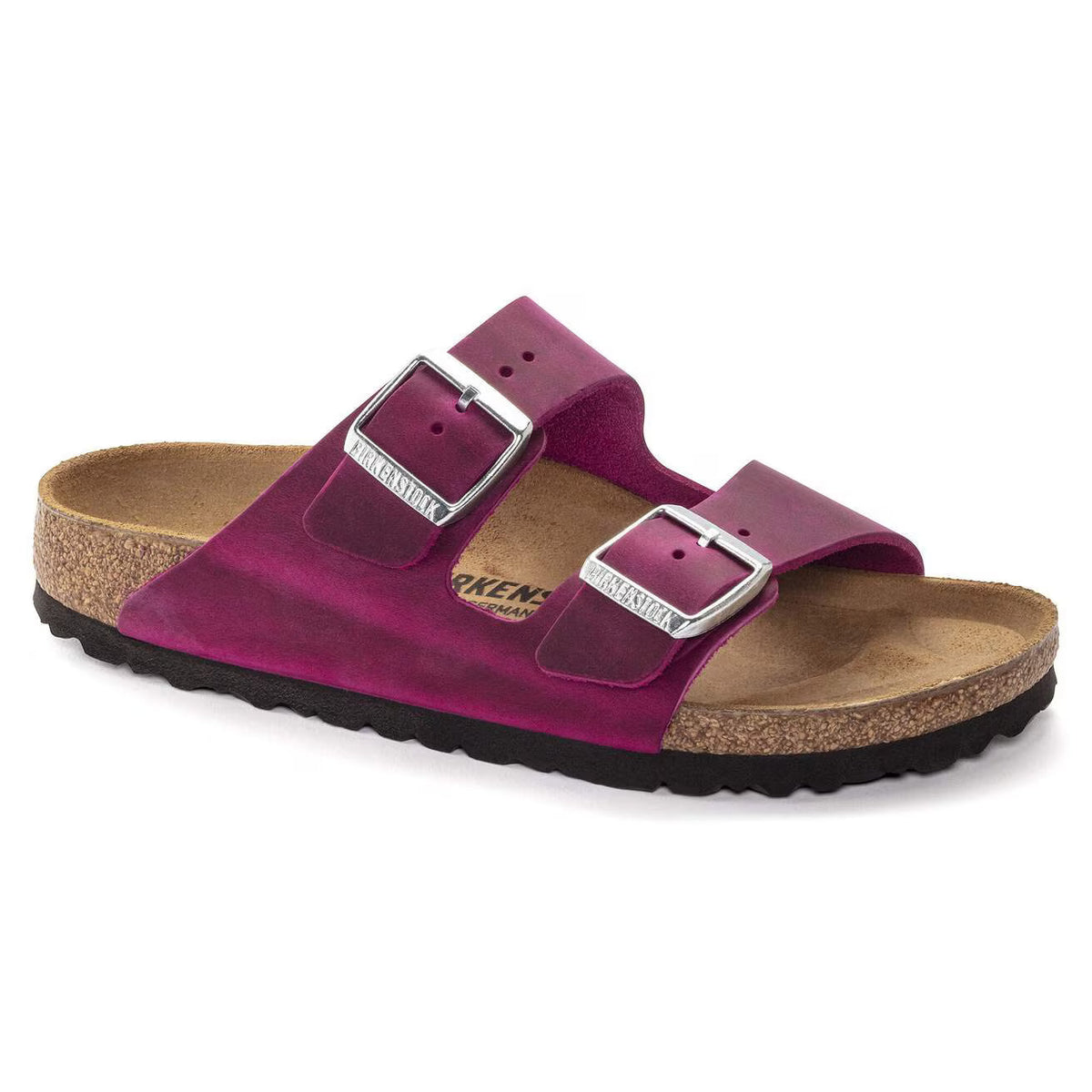 Birkenstock Unisex Arizona Big Buckle Oiled Leather Festival Fuchsia