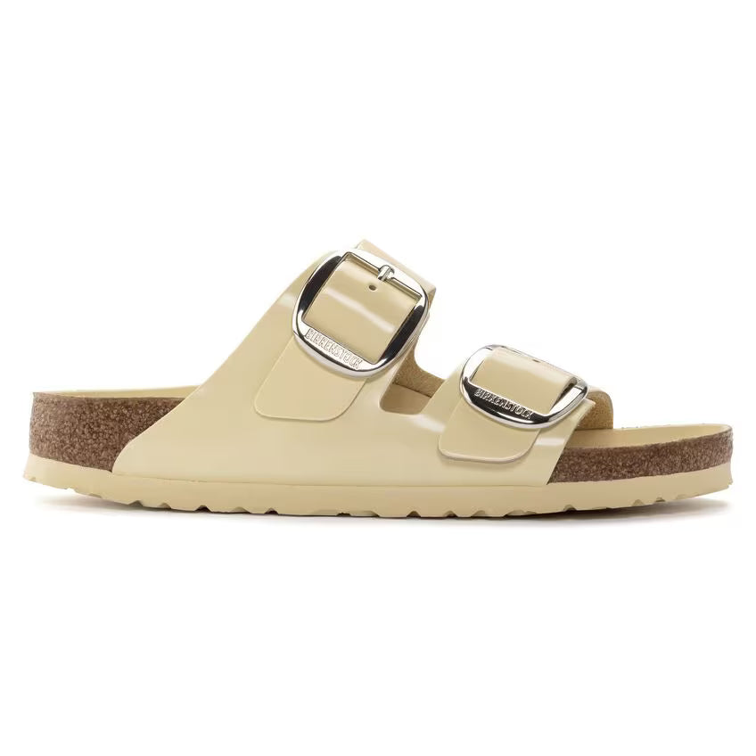 Birkenstock Arizona Big Buckle Natural Leather Patent High Shine Butter