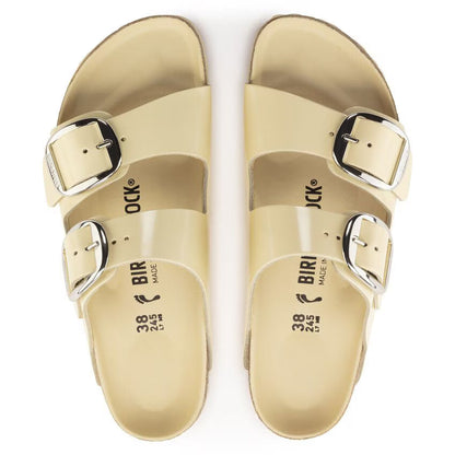 Birkenstock Arizona Big Buckle Natural Leather Patent High Shine Butter