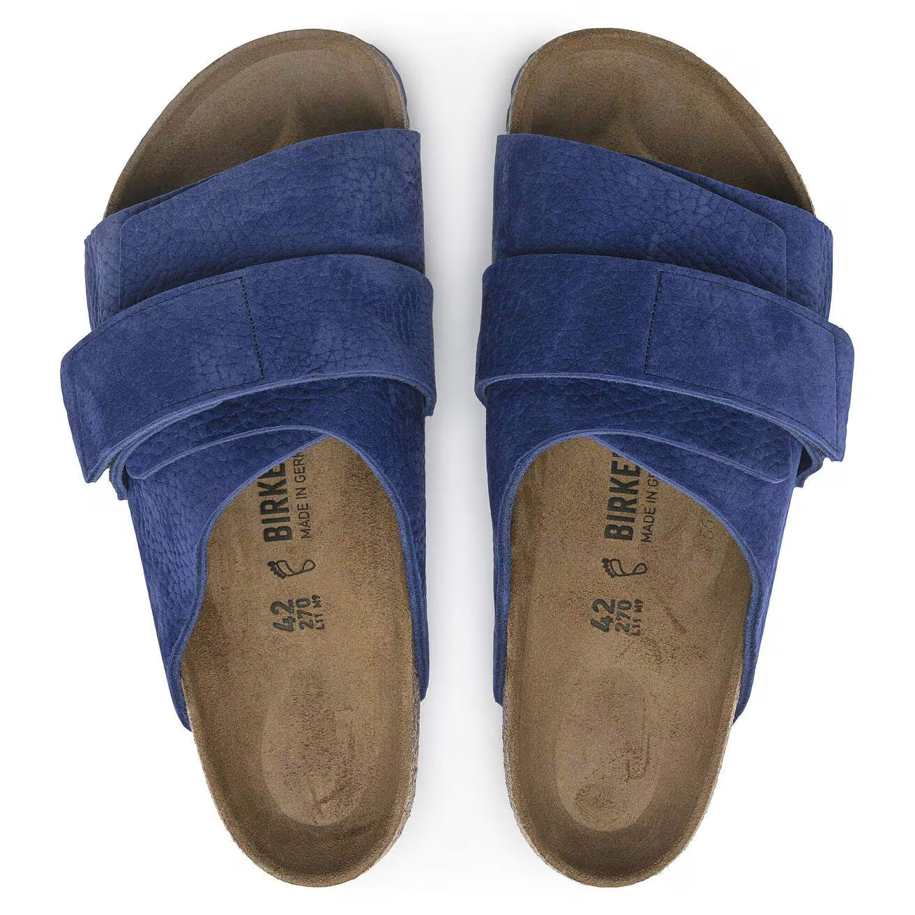 Birkenstock Unisex Kyoto Nubuck Leather Desert Buck Indigo Blue