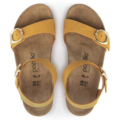 Birkenstock Unisex Soley Ring Buckle Nubuck Leather Apricot