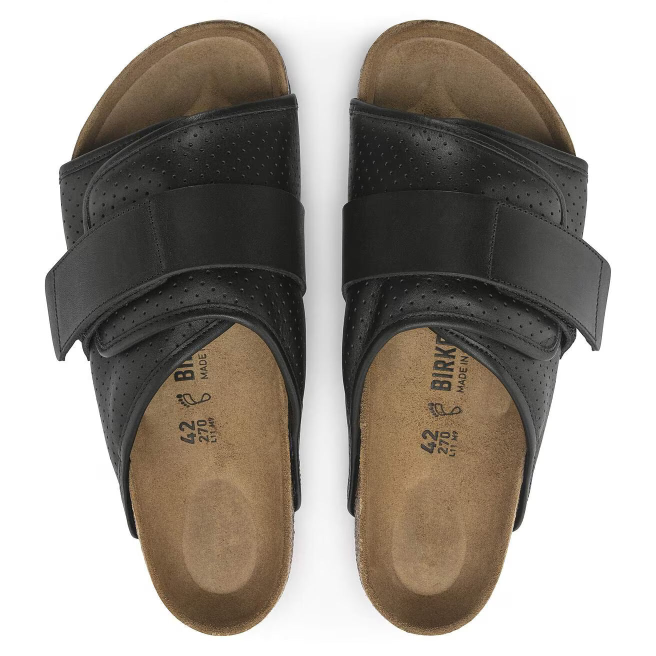 Birkenstock Unisex Kyoto Padded Natural Leather Puff Pack Black
