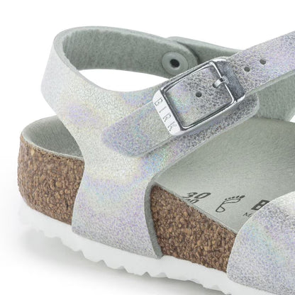 Birkenstock Rio Kids Microfiber Iridescent Matcha