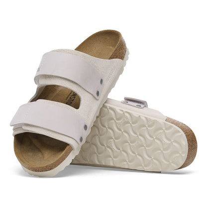 Birkenstock Unisex Uji Nubuck Leather Antique White