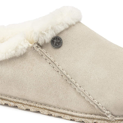 Birkenstock Unisex Zermatt Premium Suede Leather Antique White