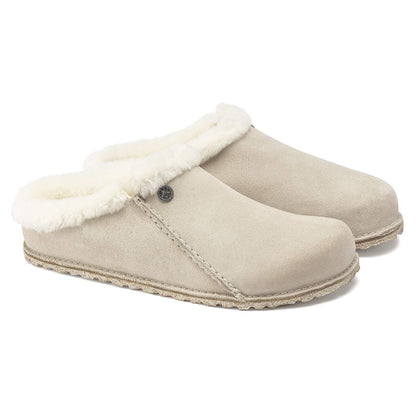 Birkenstock Unisex Zermatt Premium Suede Leather Antique White