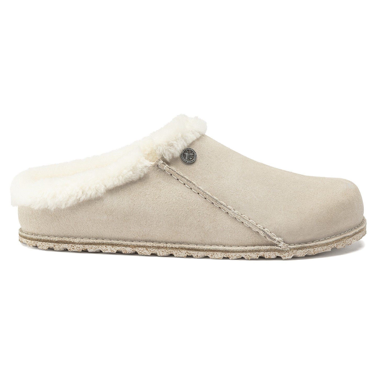 Birkenstock Unisex Zermatt Premium Suede Leather Antique White