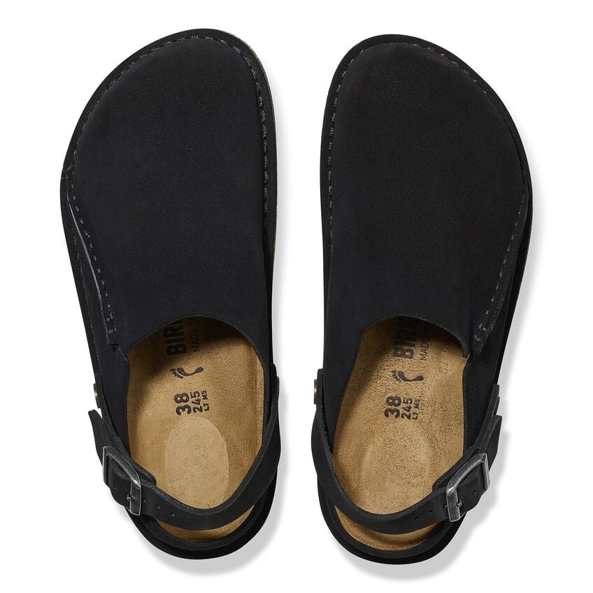 Birkenstock Unisex Lutry Premium Suede Leather Black