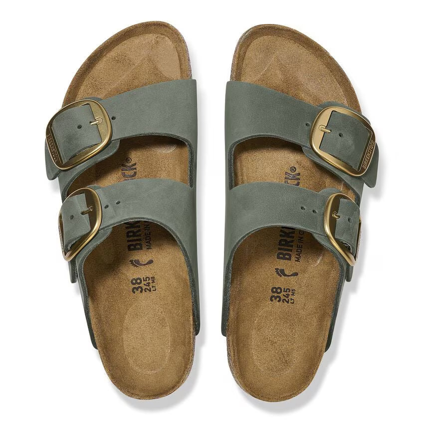 Birkenstock Arizona Big Buckle Nubuck Leather Thyme