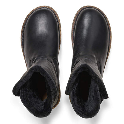Birkenstock Unisex Uppsala Shearling Natural Leather Black