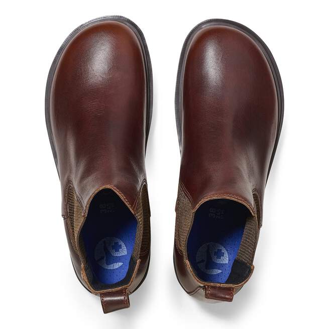 Birkenstock Unisex Highwood Slip On Natural Leather Chocolate