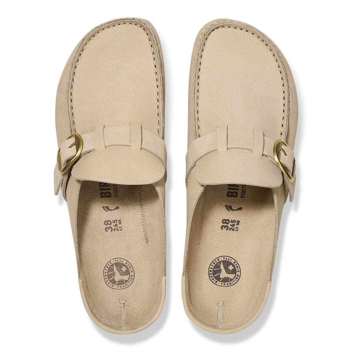 Birkenstock Unisex Buckley Nubuck Leather Sandcastle
