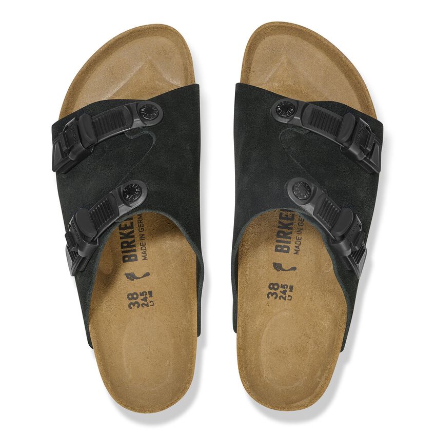 Birkenstock Unisex Oita Nubuck Leather Modern Suede Black