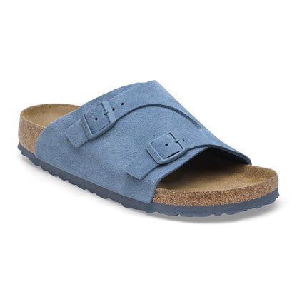 Birkenstock Unisex Zurich Bs Suede Leather Elemental Blue