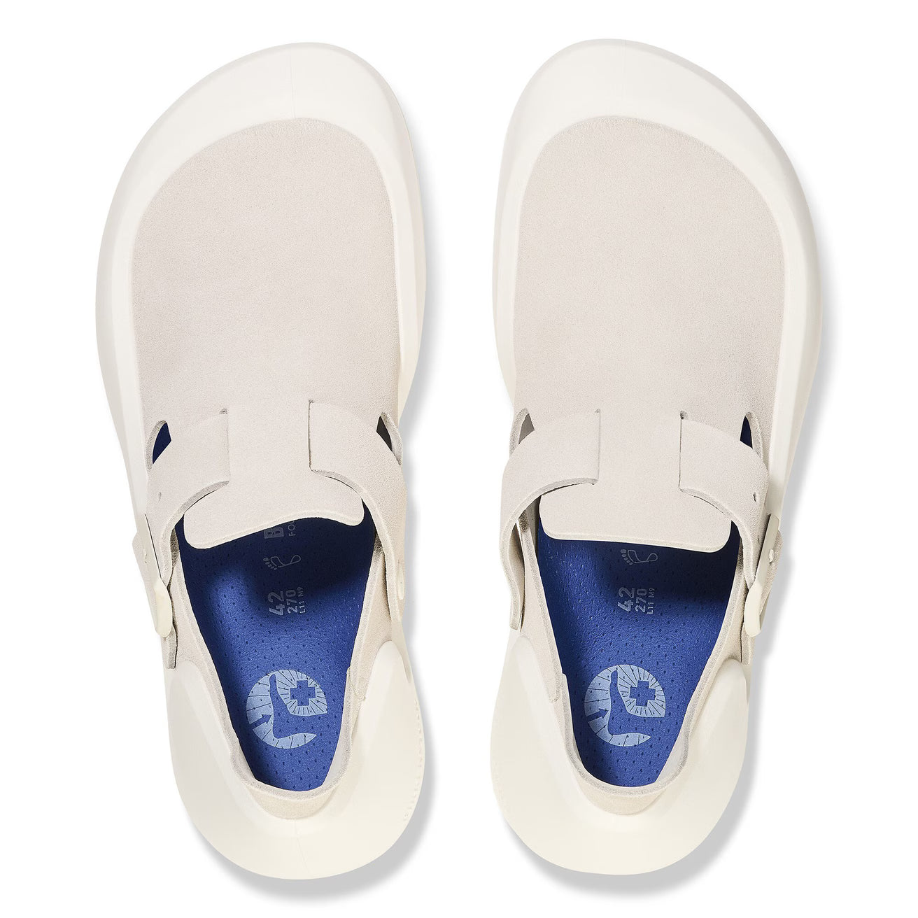Birkenstock Unisex Reykjavik Nubuck Leather Antique White