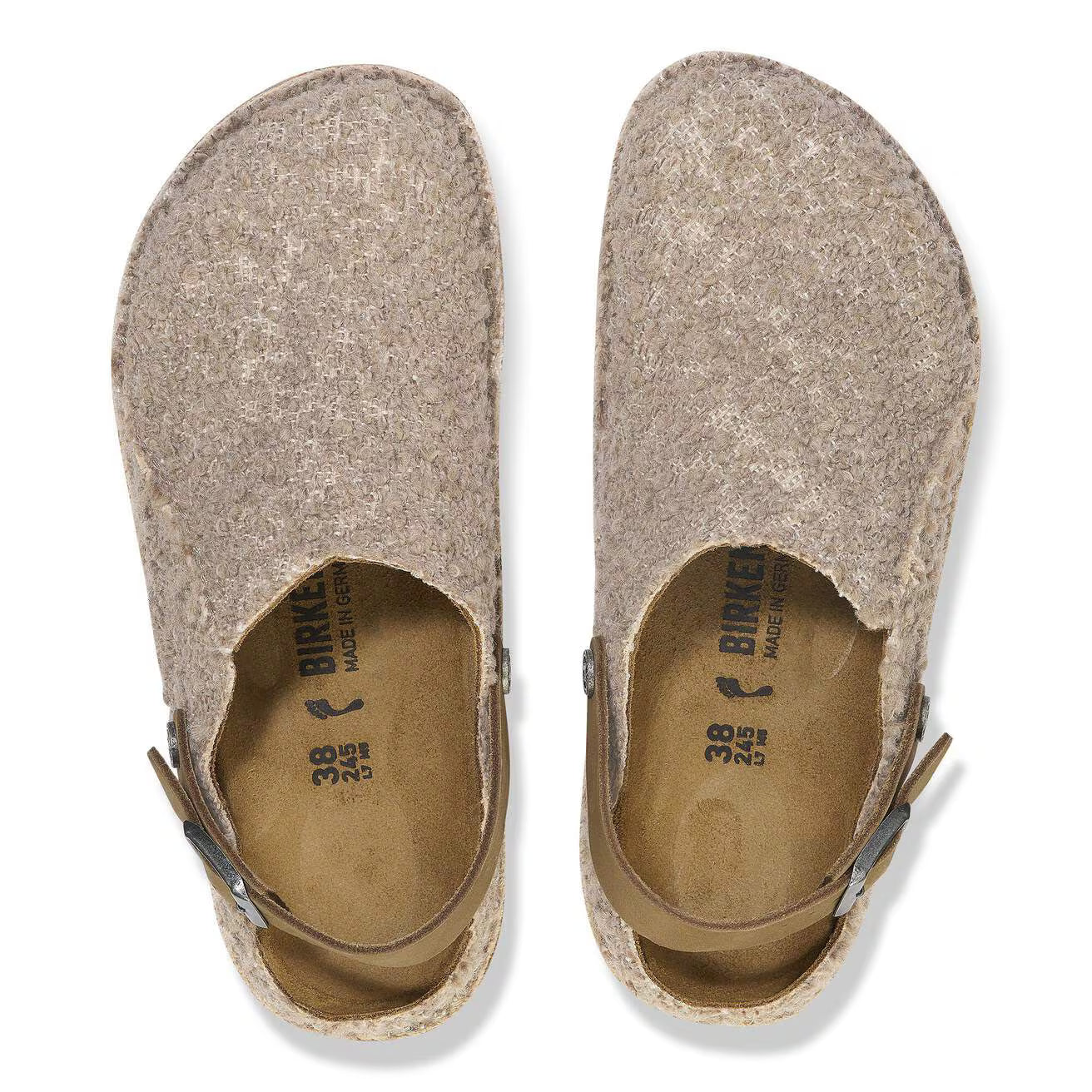Birkenstock Unisex Lutry Premium TEX Textile Gray Taupe