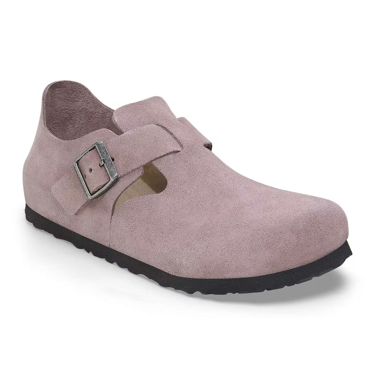 Birkenstock Unisex London Suede Leather Faded Purple