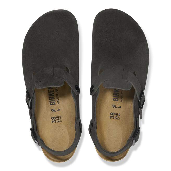 Birkenstock Unisex Tokio Suede Suede Leather Black