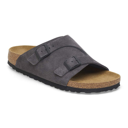 Birkenstock Unisex Zurich Suede Leather Velvet Grey