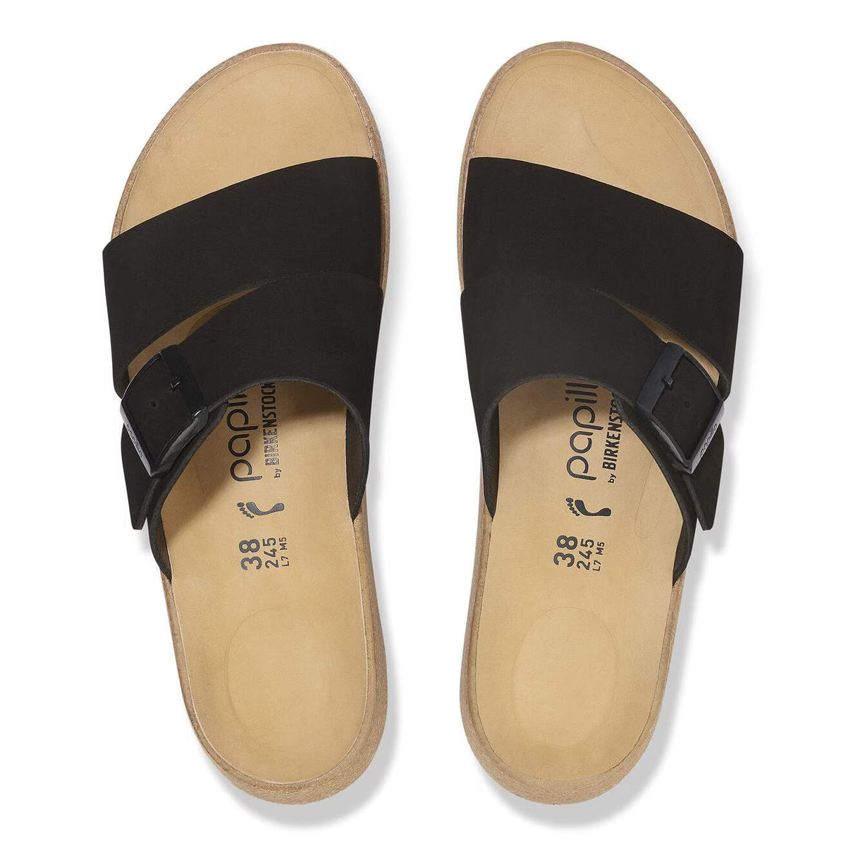 Birkenstock Unisex Almina Nubuck Leather Black