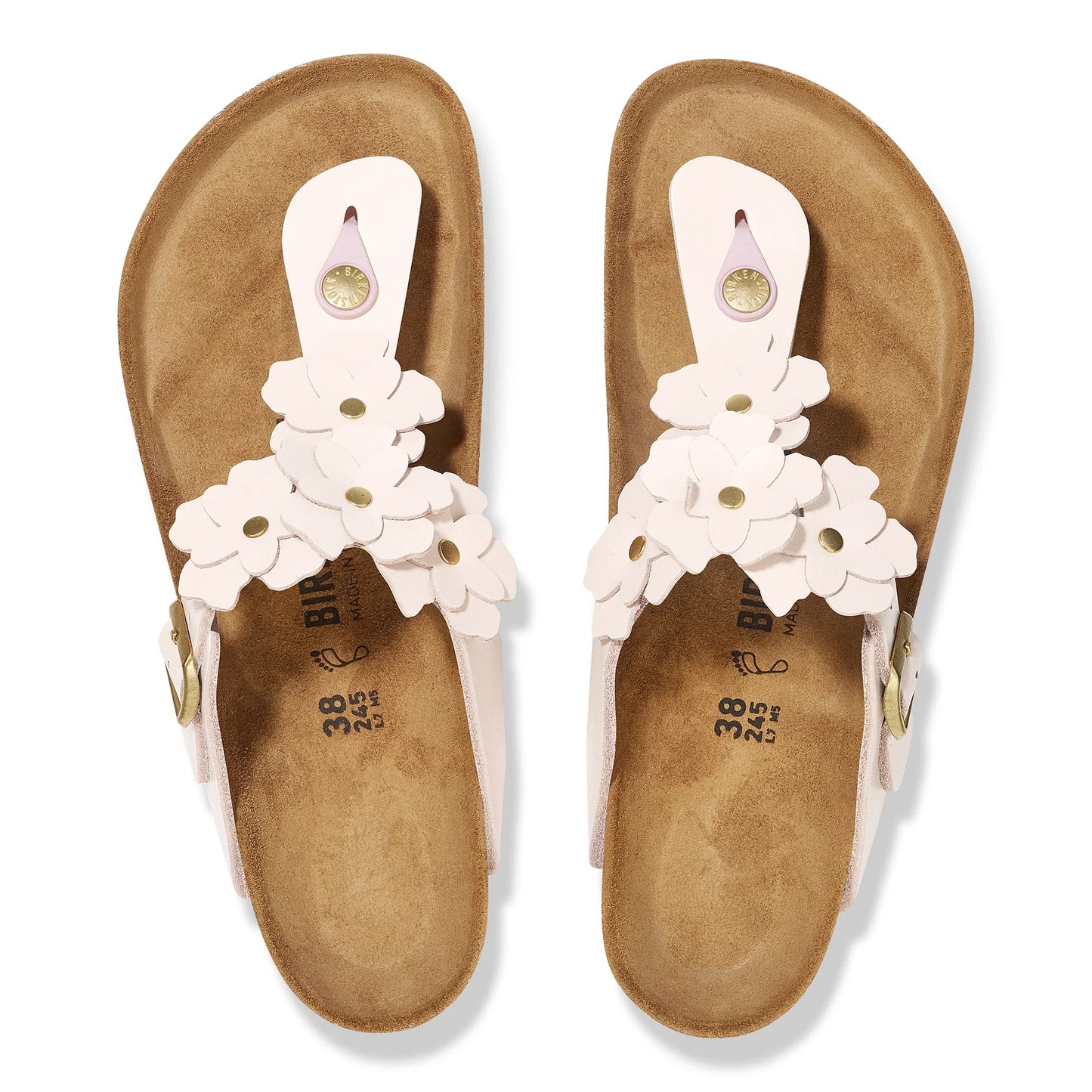 Birkenstock Gizeh Kids Birko-Flor Flower Light Rose