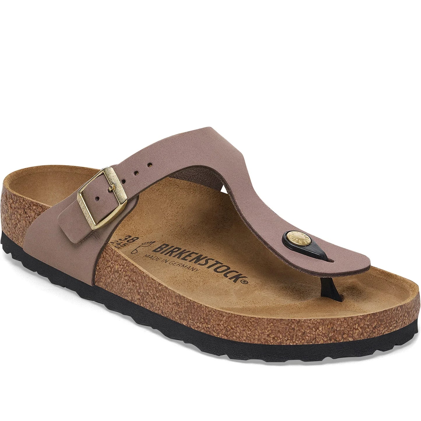 Birkenstock Unisex Gizeh Pap Nubuck Leather Purple Fog