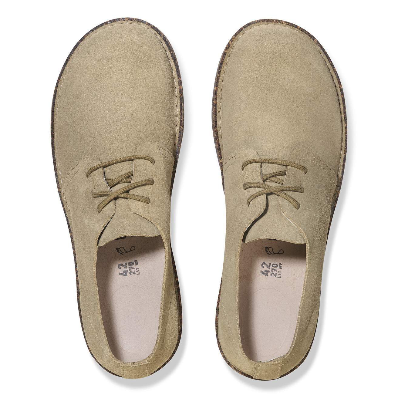 Birkenstock Unisex Uppsala Low Suede Leather Faded Khaki