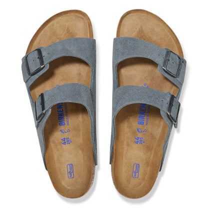 Birkenstock Unisex Arizona Suede Leather Basalt Gray
