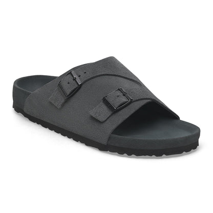 Birkenstock Unisex Zurich Suede Leather Exquisit Allover Charcoal