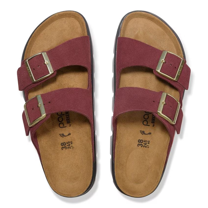Birkenstock Unisex Arizona Suede Leather Zinfandel