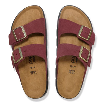 Birkenstock Unisex Arizona Suede Leather Zinfandel