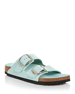 Birkenstock Arizona Big Buckle Natural Leather Patent High-Shine Sandals