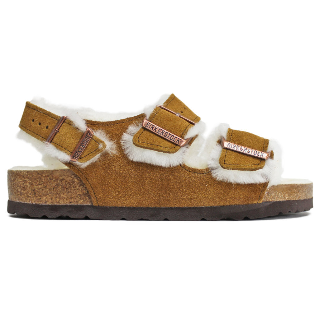 Birkenstock Unisex Milano Suede Shearling Suede Leather Light Rose