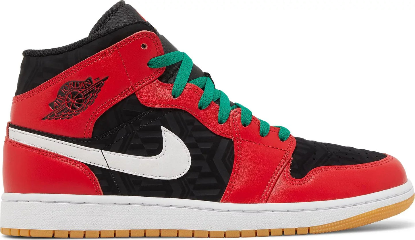 Air Jordan Men's Retro 1 Mid Se 'Christmas' Sneakers