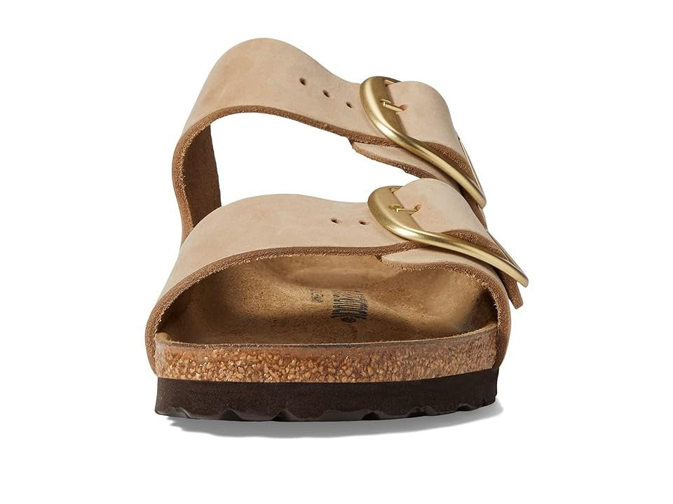Birkenstock Arizona Big Buckle Nubuck Leather Sandcastle