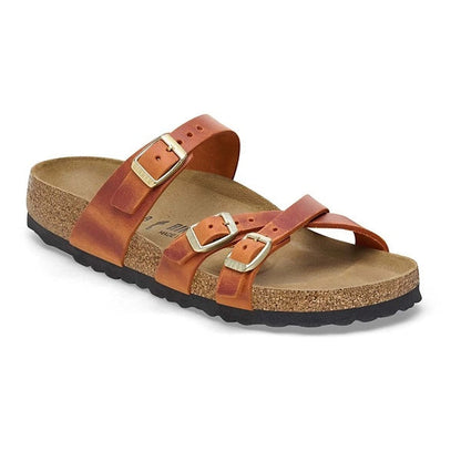Birkenstock Madrid Big Buckle Nubuck Leather Sandals Narrow