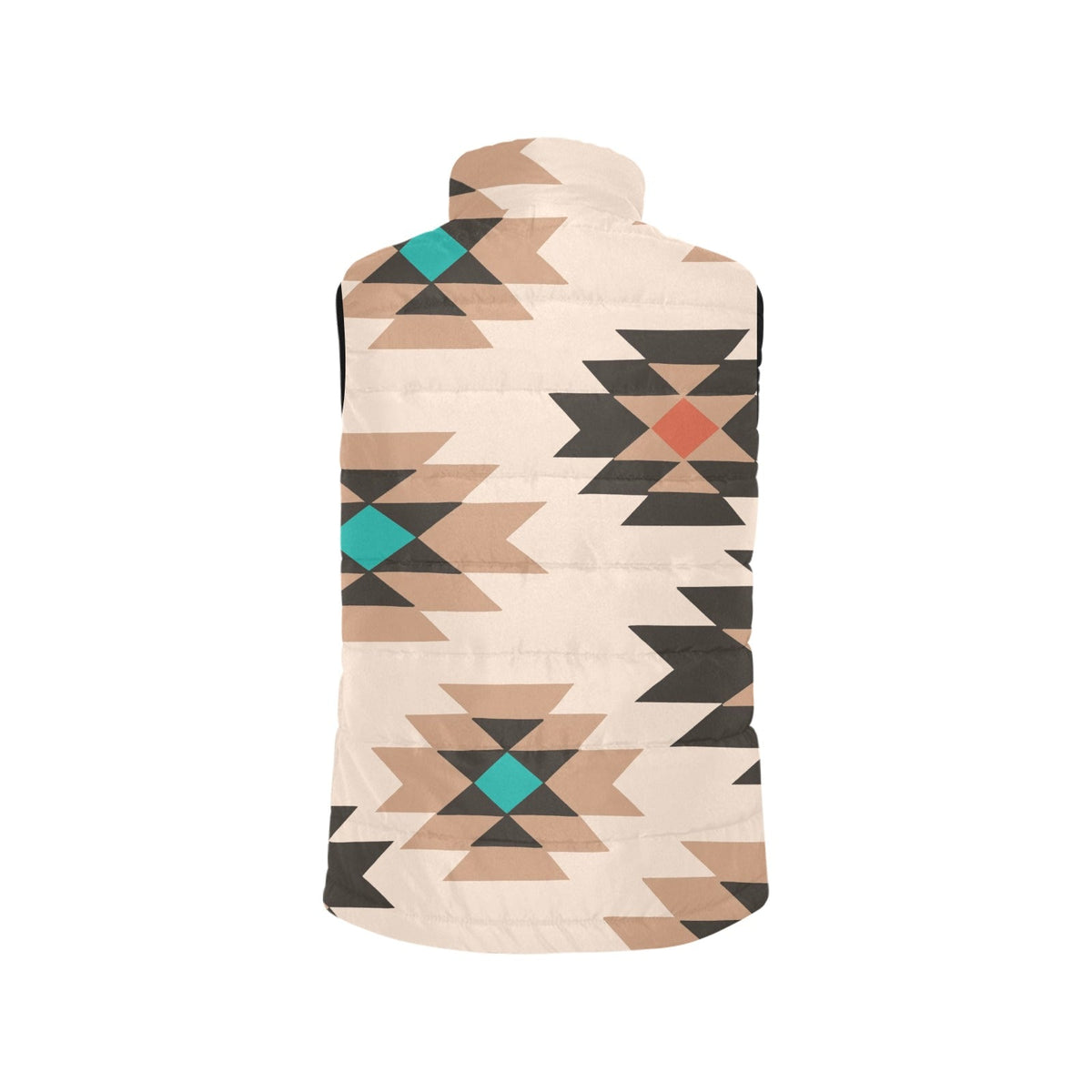 Baha Ranch Tan Aztec Puffy Vest