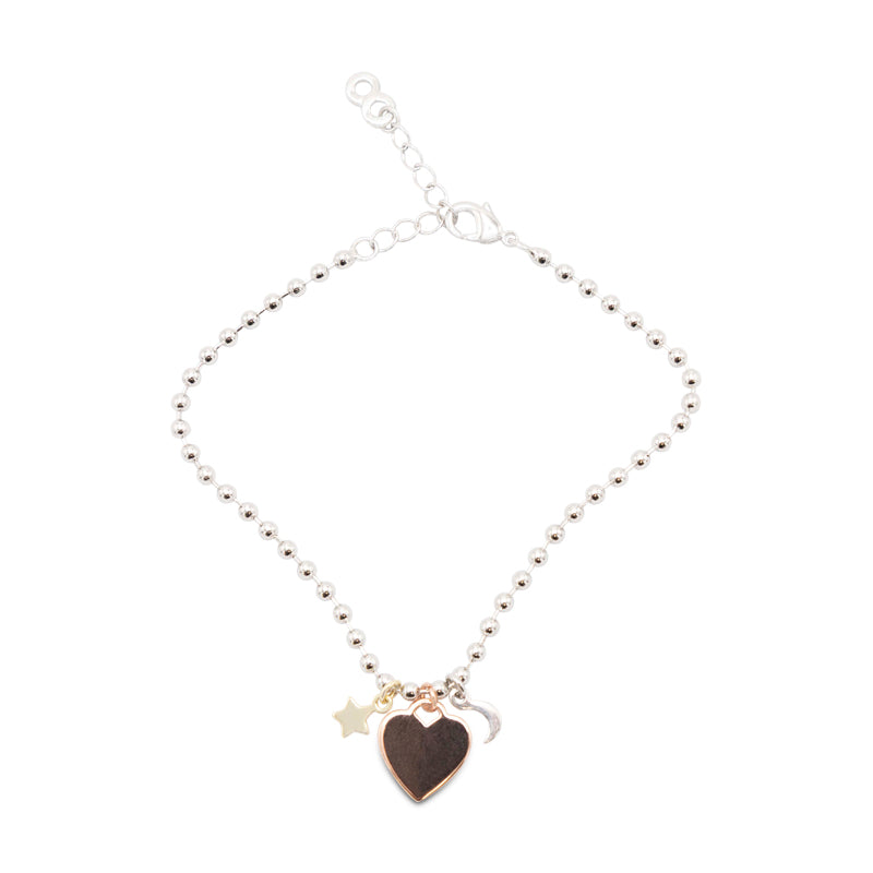 Infinity & Co Heart Moon & Stars Bracelet