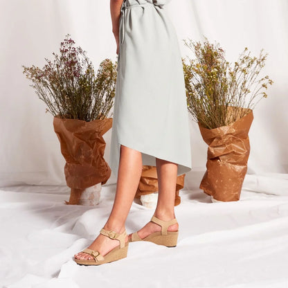 Birkenstock Soley Nubuck Leather Sandcastle