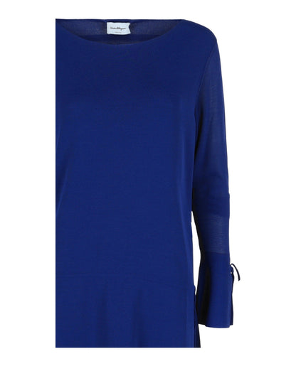 Ferragamo Long-Sleeved Midi Dress