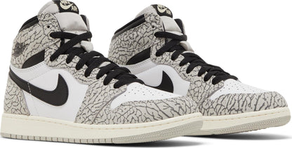 Air Jordan Grade School Retro 1 High Og 'White Cement Gs' Sneakers