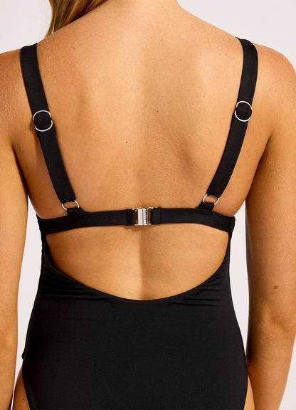 Seafolly Collective Square Neck One Piece Swimsuit