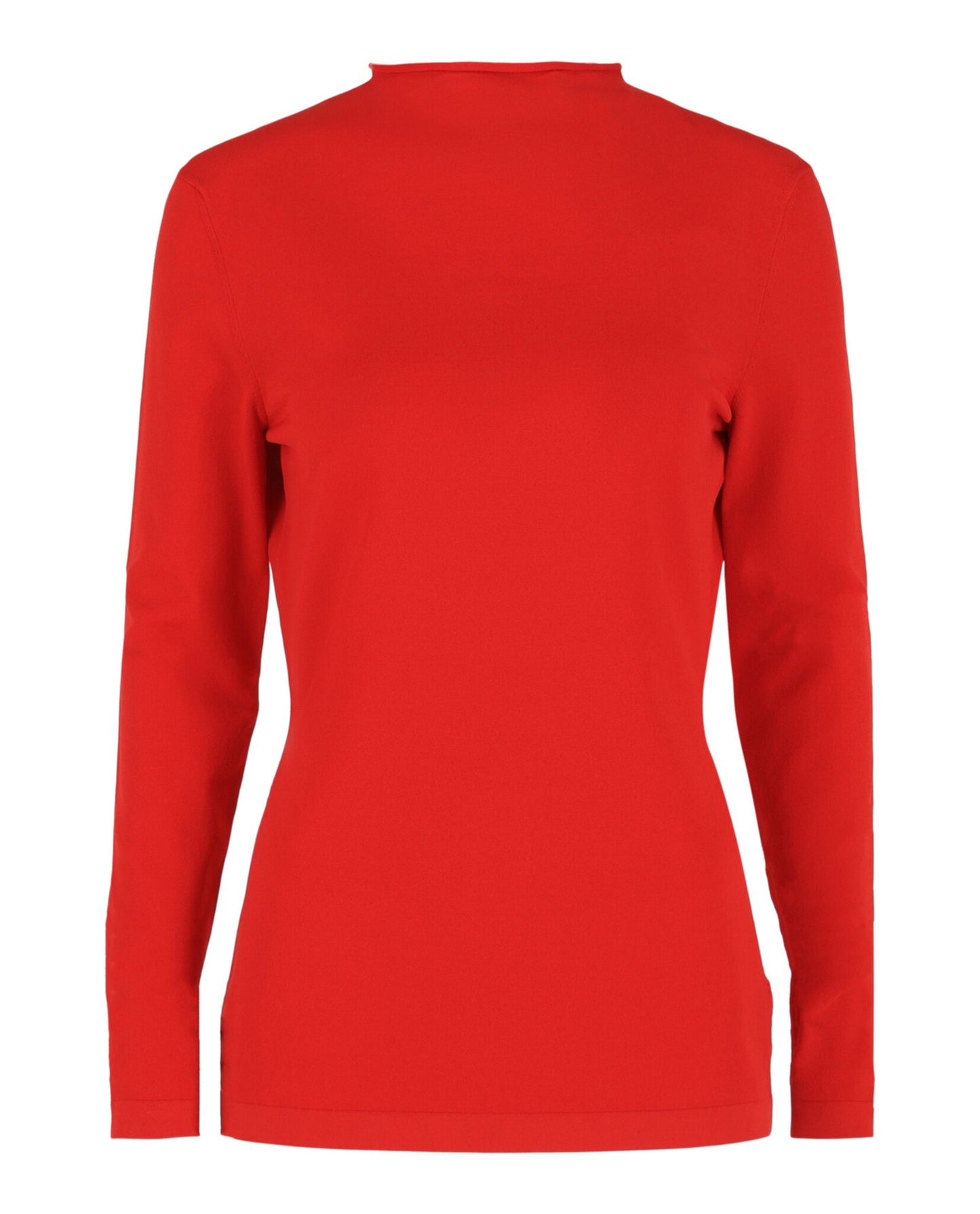 Ferragamo Stretch Jersey Mock-Neck Shirt