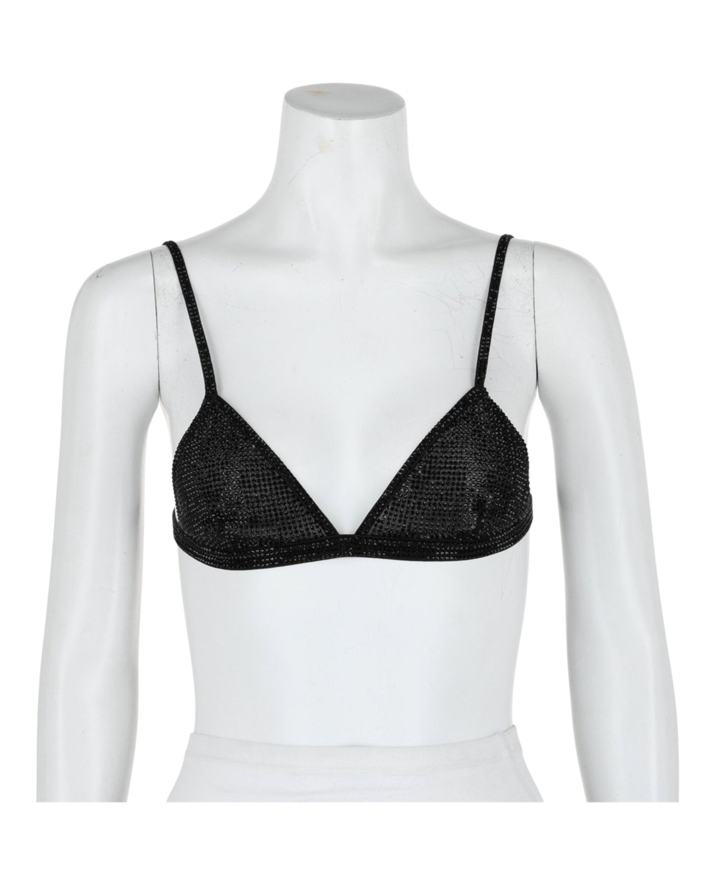 Ferragamo Crystal Embellished Triangle Bralette