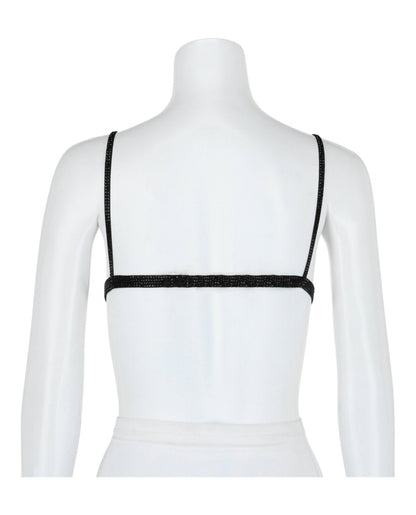 Ferragamo Crystal Embellished Triangle Bralette