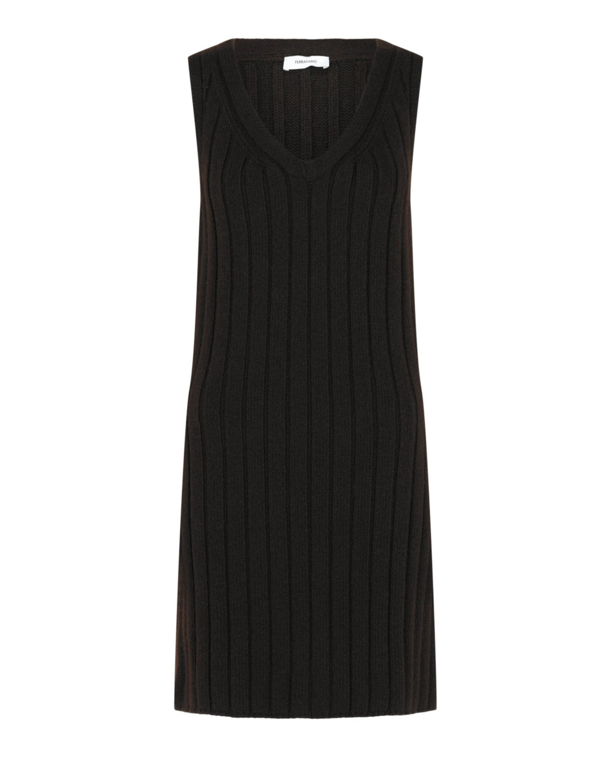 Ferragamo Ribbed Knit Dress