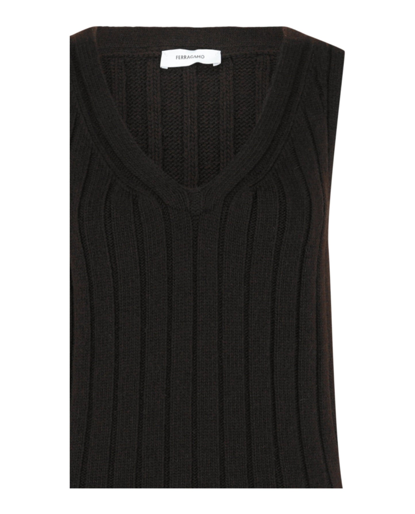 Ferragamo Ribbed Knit Dress