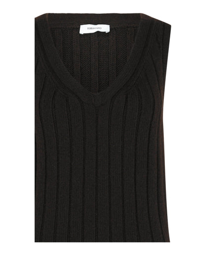 Ferragamo Ribbed Knit Dress