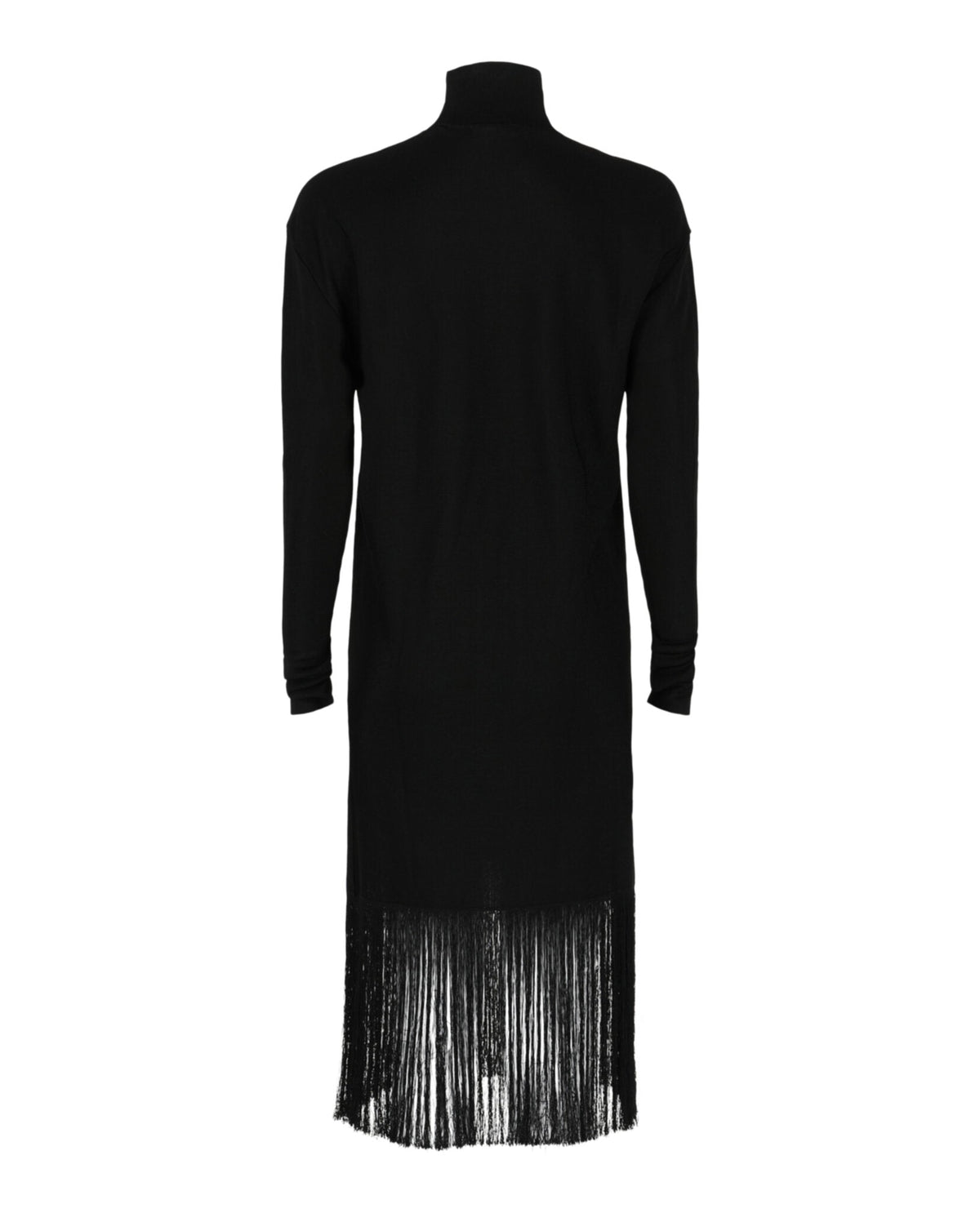 Ferragamo Cutout and Fringe Hem Dress