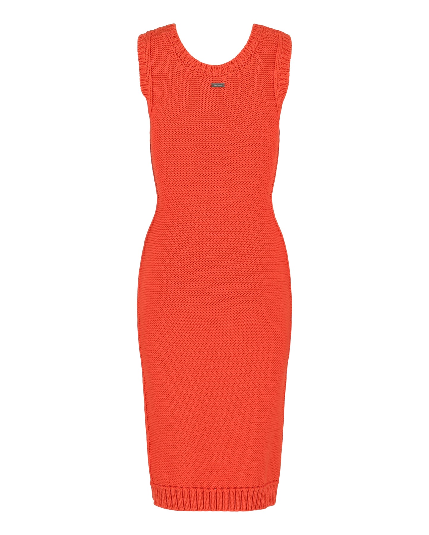 Ferragamo Sleeveless Midi Ribbed Dress